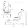 Rohrloser Fuß-Spa-Massage-Pediküre-Stuhl für Nagelstudio – Kangmei