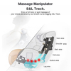 Echtleder-Sofa-Relax-Massagesessel mit Fußstütze 