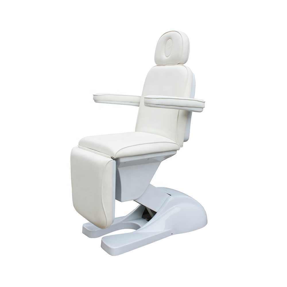 White Electric Power Lift Massagetisch Gesichtsbett Beauty Chair