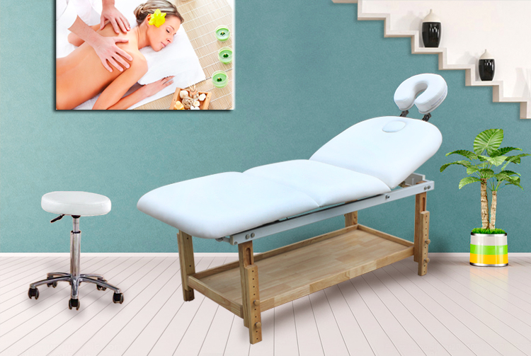 Höhenverstellbarer Physiotherapie-Thai-Massage-Behandlungstisch Spa-Gesichtsbett für zu Hause