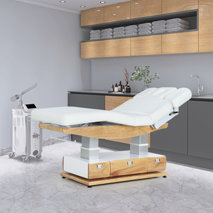 Wellness Elektrische Massageliege, weißes Spa-Bett