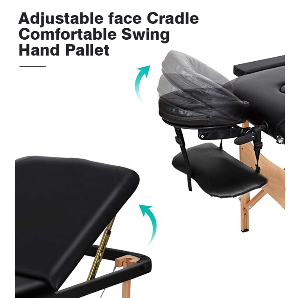 Leichte, tragbare Massageliege aus Holz, Massageliege, Spa-Gesichtsbett