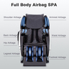Home Office Günstiger Preis Ganzkörper-PU-Leder Elektrische kleine Wärmetherapie Irest Recliner 3D SL Track Zero Gravity Massage Chair