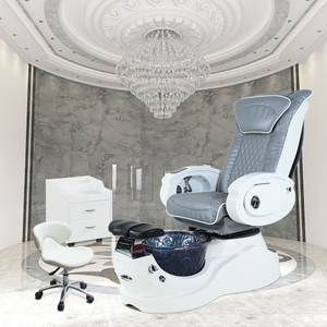 Moderne Luxus-Schönheits-Nagelstudio-Möbel Rohrloser Whirlpool-Fuß-Spa-Massage-Maniküre-Pediküre-Stuhl