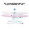 Rosa elektrischer Waxing-Massagetisch Spa Lash Facial Bed