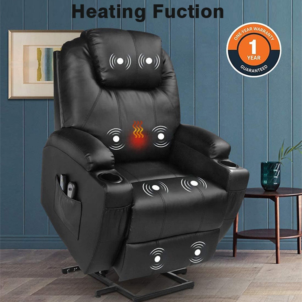 Power-Lift-Liegestuhl mit Wärme und Massage