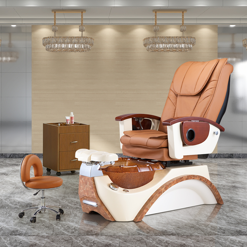 Kangmei Günstiger Preis Moderne Luxus Schönheit Nagelstudio Möbel Elektrische Pipeless Jet Fuß Spa Massage Maniküre Pediküre Stuhl