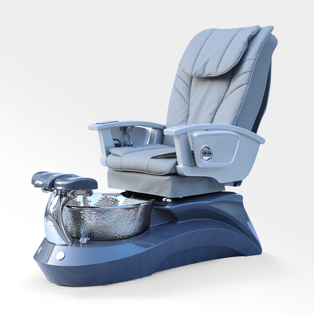 Elektrischer rohrloser Whirlpool-Jet-Massage-Maniküre-Fuß-Spa-Grauer Pediküre-Stuhl mit Waschbecken